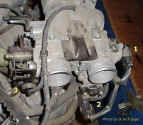 The Throttle Body: 1- TPS; 2- ISCV; 3- Throttle Actuator.